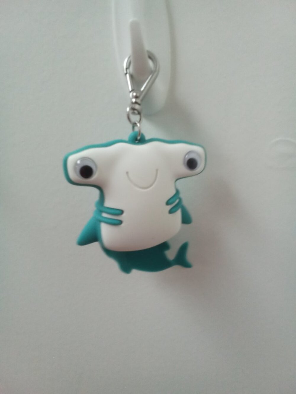 Bath & Body Works PocketBac shark hand sanitizer holder/keychain